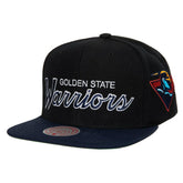 Golden State Warriors Hardwood Classics MVP Team Script 2.0 Snapback Hat Black