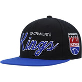 Sacramento Kings Hardwood Classics MVP Team Script 2.0 Snapback Hat Black