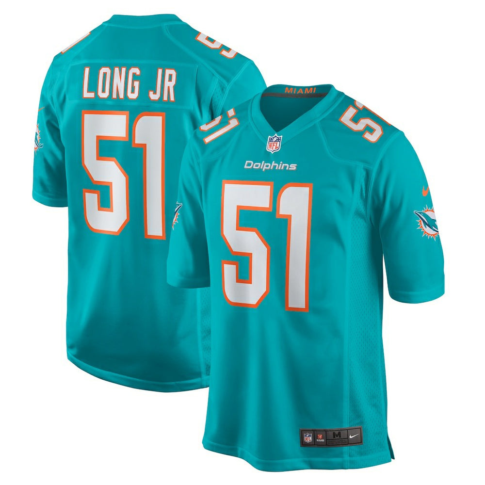 NFL David Long Jr. Miami Dolphins Game Jersey - Aqua