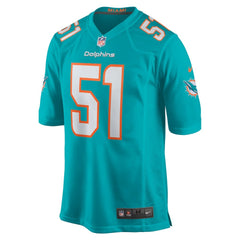 NFL David Long Jr. Miami Dolphins Game Jersey - Aqua