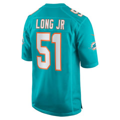 NFL David Long Jr. Miami Dolphins Game Jersey - Aqua