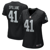 NFL Robert Spillane Las Vegas Raiders Women's Game Player Jersey - Black
