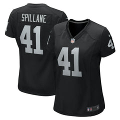NFL Robert Spillane Las Vegas Raiders Women's Game Player Jersey - Black