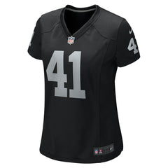 NFL Robert Spillane Las Vegas Raiders Women's Game Player Jersey - Black