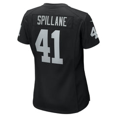 NFL Robert Spillane Las Vegas Raiders Women's Game Player Jersey - Black