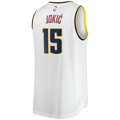 NBA Nikola Jokic Denver Nuggets Fast Break Player Jersey sale - Association Editi- White