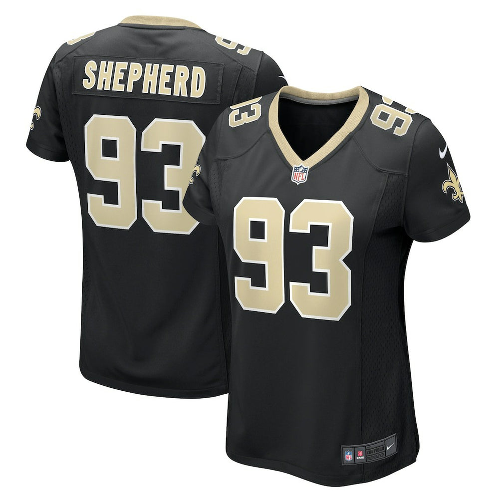 NFL Nathan Shepherd New Orleans Saints Women's Game Jersey - Black