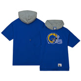 Los Angeles Rams Postgame Short Sleeve Hoodie Royal