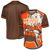 Cleveland Browns Jumbotron 3.0 Mesh V-Neck T-Shirt Orange