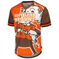 Cleveland Browns Jumbotron 3.0 Mesh V-Neck T-Shirt Orange