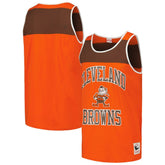 Cleveland Browns Heritage Colorblock Tank Top Orange/Brown