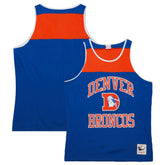Denver Broncos Gridiron Classics Heritage Colorblock Tank Top Royal/Orange