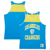 Los Angeles Chargers Gridiron Classics Heritage Colorblock Tank Top Powder Blue/Gold