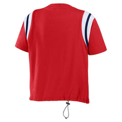 St. Louis Cardinals WEAR by Erin Andrews Women's Cinched Colorblock T-Shirt - Red T-shirts