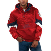 St. Louis Cardinals Starter Force Play II Half-Zip Hooded Jacket - Red Jackets