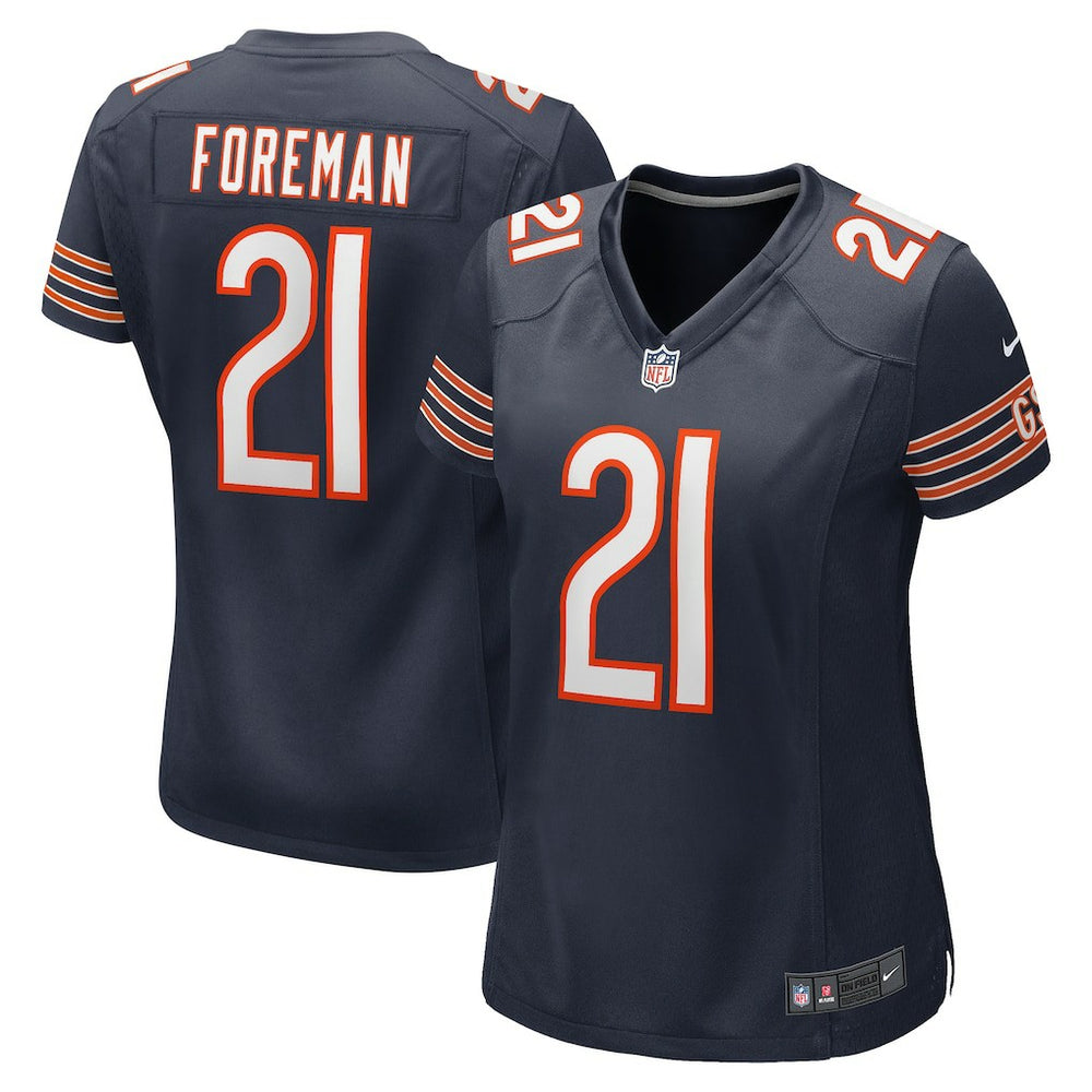 NFL D'Onta Foreman Chicago Bears Women's Game Jersey - Navy