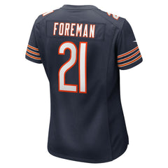 NFL D'Onta Foreman Chicago Bears Women's Game Jersey - Navy