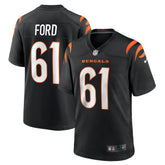 NFL Cody Ford Cincinnati Bengals Game Jersey - Black