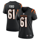 NFL Cody Ford Cincinnati Bengals Women's Game Jersey - Black