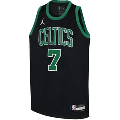 NBA Jaylen Brown Boston Celtics Jordan Brand Youth Swingman Jersey - Statement Edition - Black on sale
