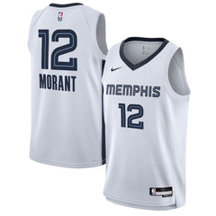 NBA Ja Morant Memphis Grizzlies Youth Swingman Jersey - Association Edition - White