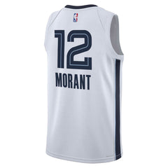 NBA Ja Morant Memphis Grizzlies Youth Swingman Jersey - Association Edition - White