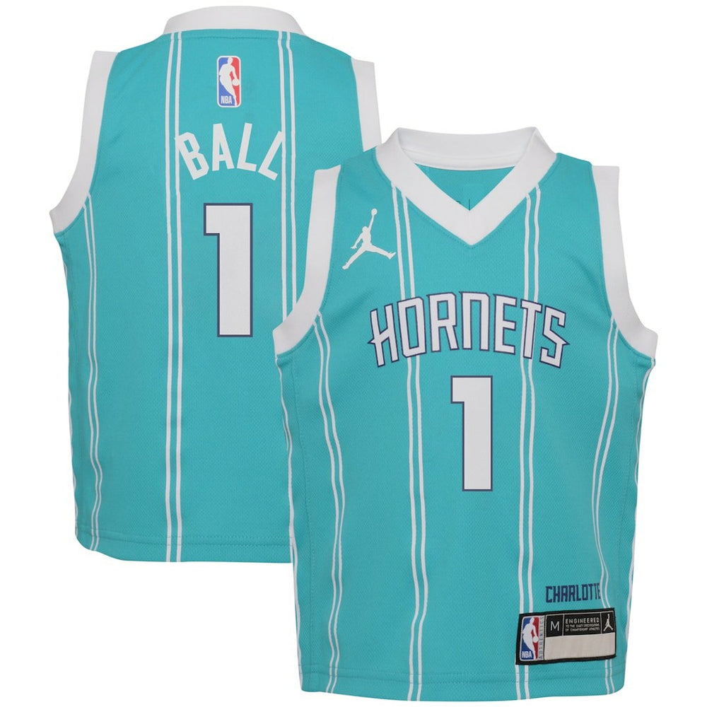 NBA LaMelo Ball Charlotte Hornets Jordan Brand Preschool Swingman Player Jersey - Icon Edition - Teal outlet