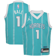 NBA LaMelo Ball Charlotte Hornets Jordan Brand Preschool Swingman Player Jersey - Icon Edition - Teal outlet