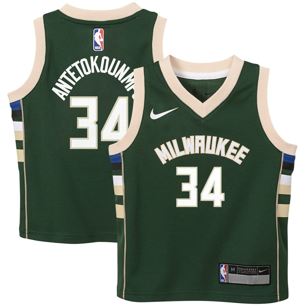 NBA Giannis Antetokounmpo Milwaukee Bucks Preschool Swingman Player Jersey - Icon Edition - Hunter Green