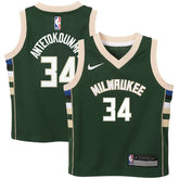 Giannis Antetokounmpo Milwaukee Bucks Preschool Swingman Player Jersey Icon Edition Hunter Green