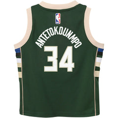 NBA Giannis Antetokounmpo Milwaukee Bucks Preschool Swingman Player Jersey - Icon Edition - Hunter Green
