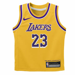 NBA LeBron James Los Angeles Lakers Preschool Dri-FIT Swingman Player Jersey - Icon Edition - Gold