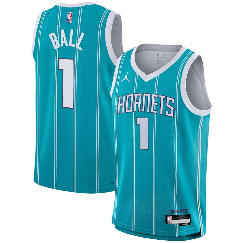 NBA LaMelo Ball Charlotte Hornets Youth Swingman Jersey - Icon Edition - Teal