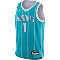 NBA LaMelo Ball Charlotte Hornets Youth Swingman Jersey - Icon Edition - Teal