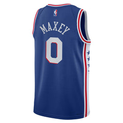 NBA Tyrese Maxey Philadelphia 76ers Youth Swingman Jersey - Icon Edition - Royal