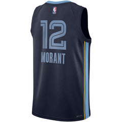NBA Ja Morant Memphis Grizzlies Youth Swingman Jersey - Icon Edition - Navy