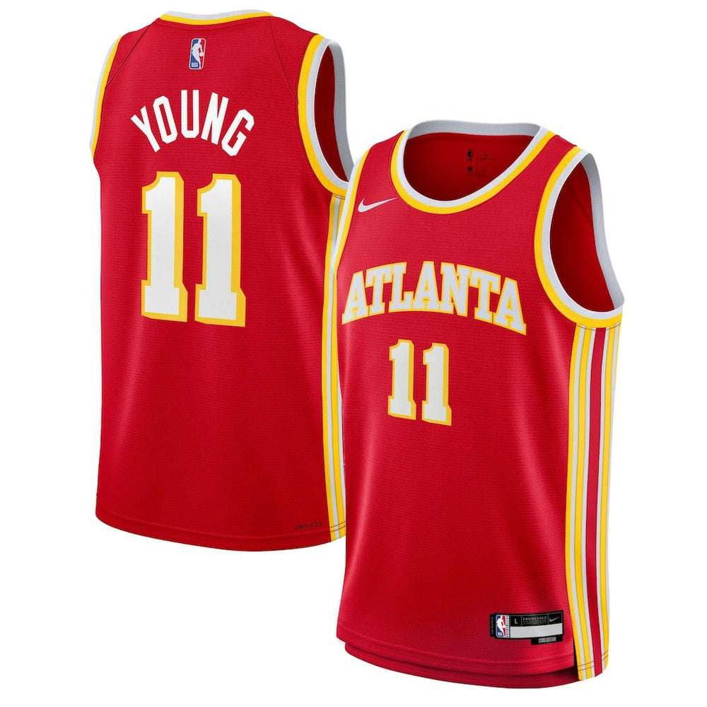 NBA Trae Young Atlanta Hawks Youth Swingman Jersey - Icon Edition - Red