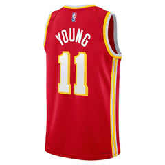 NBA Trae Young Atlanta Hawks Youth Swingman Jersey - Icon Edition - Red