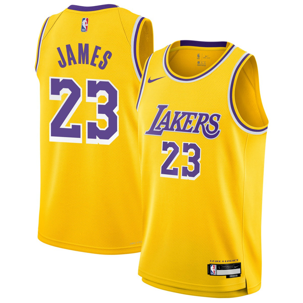 NBA LeBron James Los Angeles Lakers Youth Swingman Jersey - Icon Edition - Gold