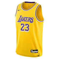 NBA LeBron James Los Angeles Lakers Youth Swingman Jersey - Icon Edition - Gold