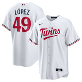MLB Pablo L¨®pez Minnesota Twins Nike Home Replica Player Jersey - White