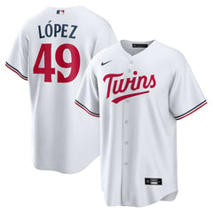 MLB Pablo L¨®pez Minnesota Twins Nike Home Replica Player Jersey - White