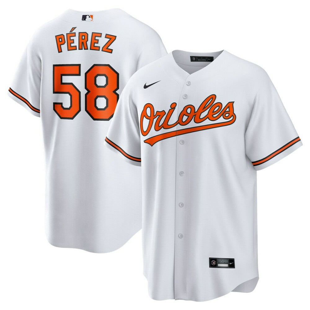 MLB Cionel P¨¦rez Baltimore Orioles Nike Home Replica Player Jersey - White