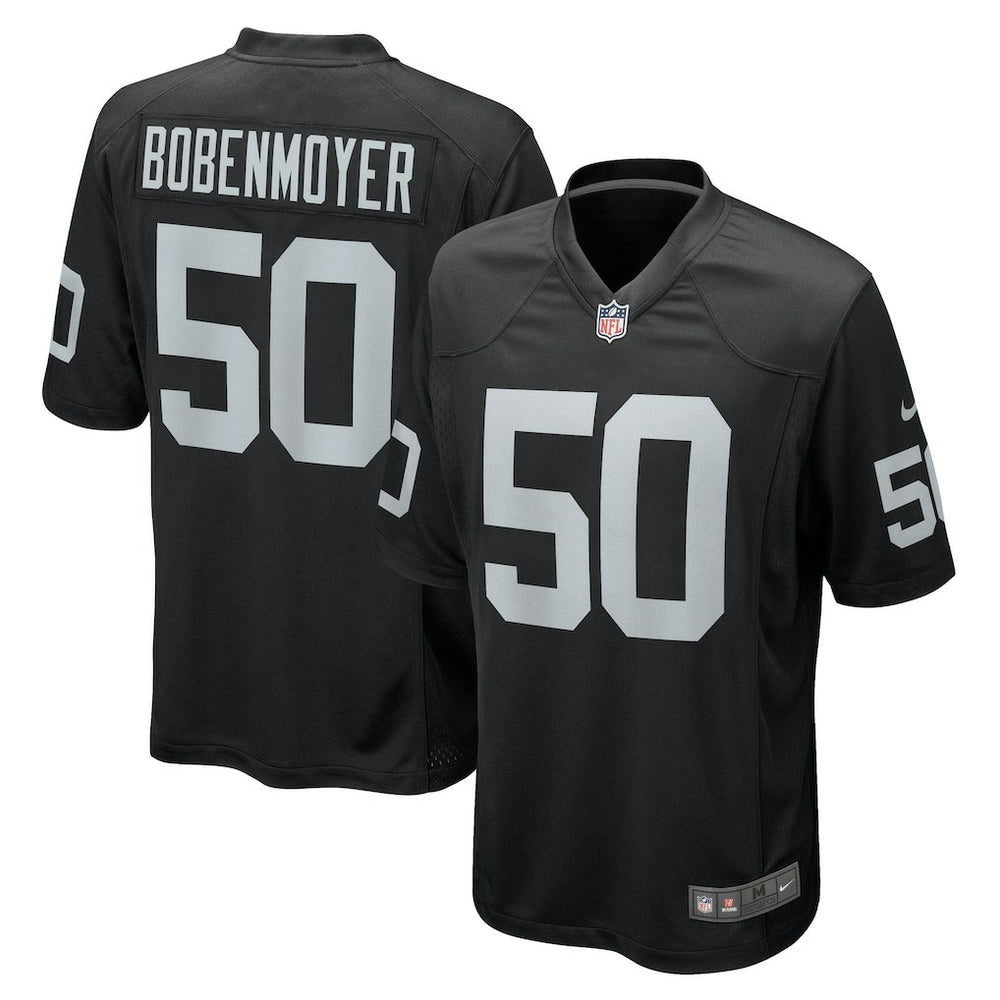 Jacob Bobenmoyer Las Vegas Raiders Game Player Jersey Black