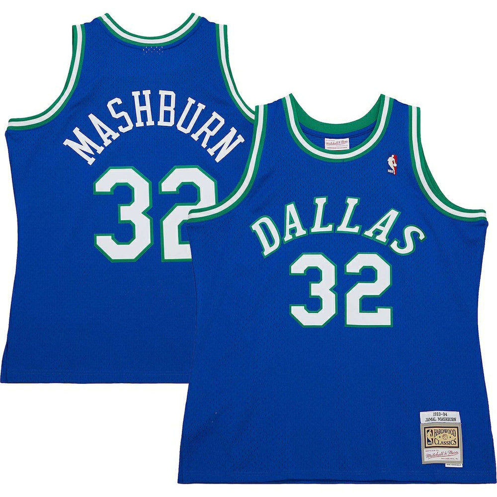 NBA Jamal Mashburn Dallas Mavericks 1993/94 Hardwood Classics Swingman Jersey sale - Blue