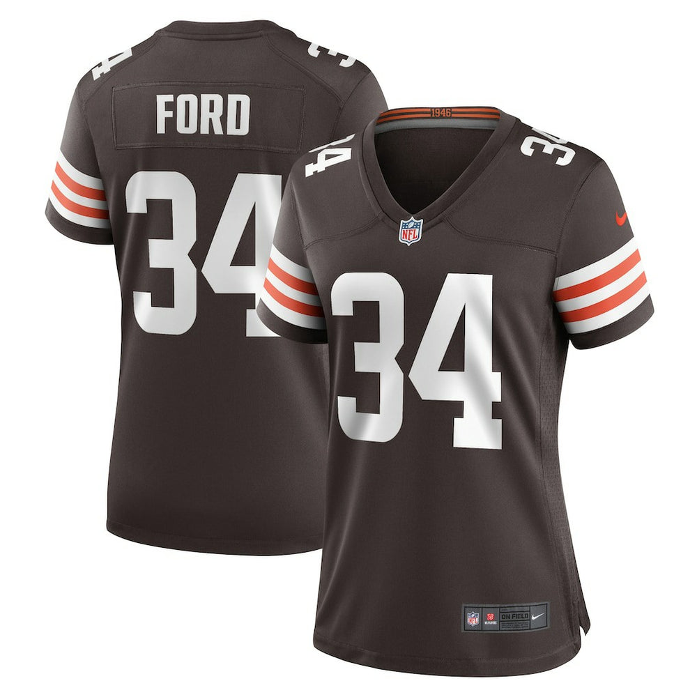 NFL Jerome Ford Cleveland Browns Women's Game Player Jersey - Brown