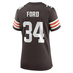 NFL Jerome Ford Cleveland Browns Women's Game Player Jersey - Brown