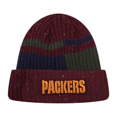 Green Bay Packers Pro Standard Speckled Cuffed Knit Hat Burgundy