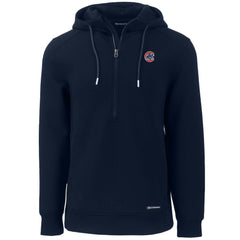 Chicago Cubs Cutter & Buck Roam Eco Half-Zip Recycled Pullover Hoodie - Navy Hoodies