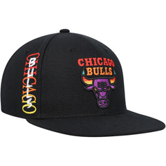 Chicago Bulls Soul High-Grade Fade Undervisor Snapback Hat Black